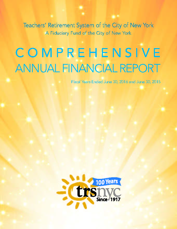 Teachers’ Retirement System of The City of New York (TRS) 2016