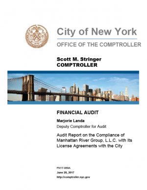 Audit Report on the Compliance of Manhattan River Group, L.L.C. with Its License Agreements with the City