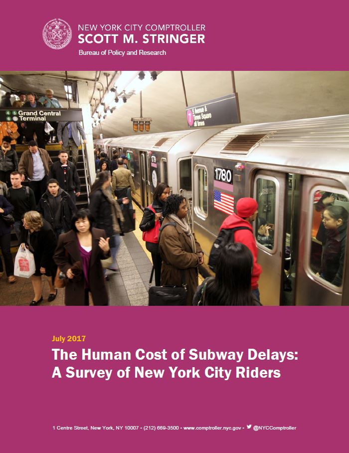 The Human Cost Of Subway Delays A Survey Of New York City Riders Office Of The New York City 5996