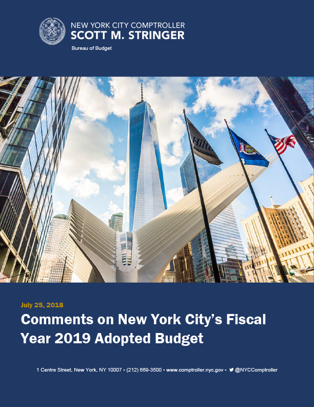 Comments on New York City’s Fiscal Year 2019 Adopted Budget - Office of ...