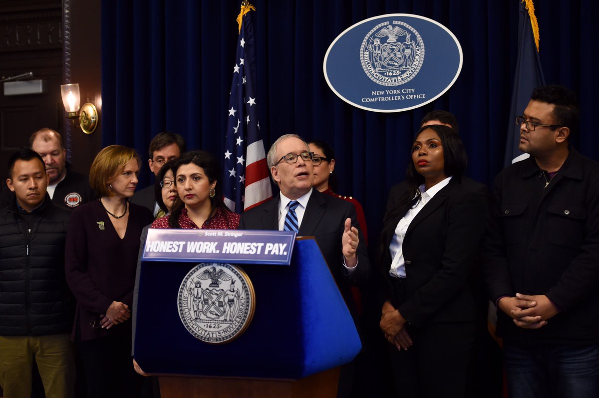 Comptroller Stringer launches a new campaign to return over $2.5 million in stolen wages from workers in New York City.