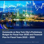 Comments on New York City’s Preliminary Budget for Fiscal Year 2020 and Financial Plan for Fiscal Years 2019 – 2023 Comments on NYC Preliminary Budget Plan for FY 2019-2023 Thumbnail