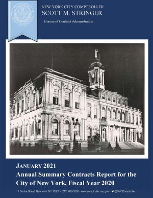 Annual Summary Contracts Report for the City of New York