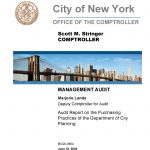 Audit Report on the Purchasing Practices of the Department of City Planning