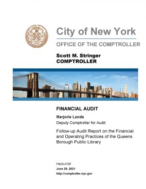 Follow-up Audit Report on the Financial and Operating Practices of the Queens Borough Public Library