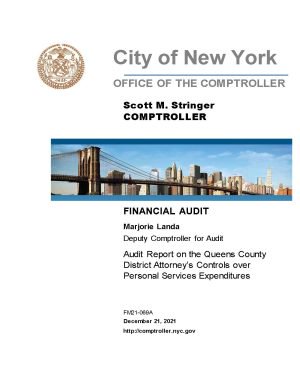 Audit Report on the on The Queens County District Attorney’s Office’s Controls Over Personal Services Expenditures