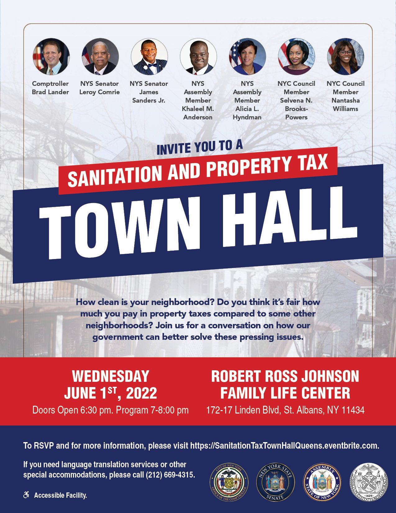 Queens Sanitation and Property Tax Town Hall