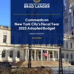 Comments on New York City’s Fiscal Year 2023 Adopted Budget