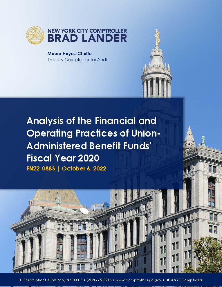 Analysis of the Financial and Operating Practices of UnionAdministered