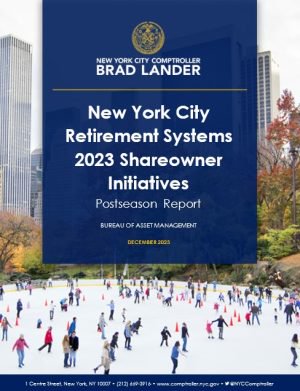 New York City Retirement Systems 2023 Shareowner Initiatives