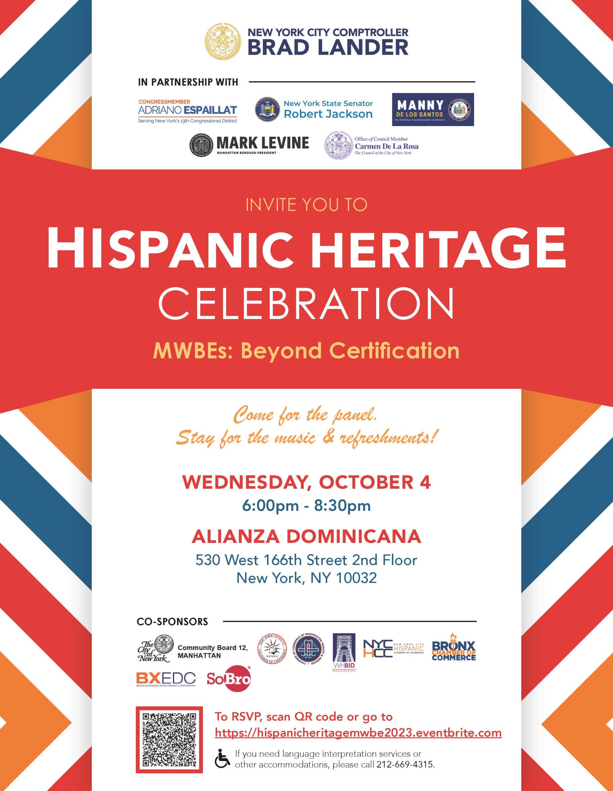 Hispanic Heritage Celebration – MWBEs: Beyond Certification