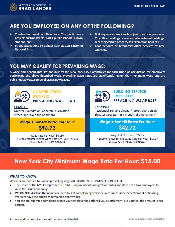 Prevailing Wage Flyer