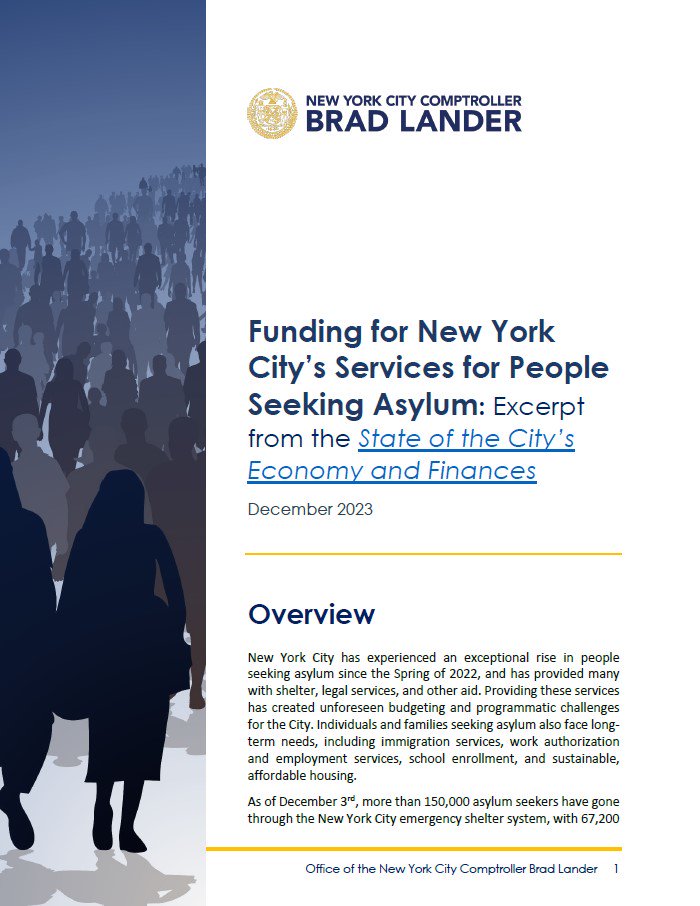 Funding for New York City’s Services for People Seeking Asylum