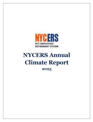 NYCERS – Annual Climate Report 2023