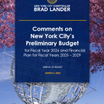 Comments on New York City’s Preliminary Budget