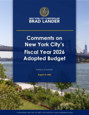 Comments on New York City’s Fiscal Year 2026 Adopted Budget