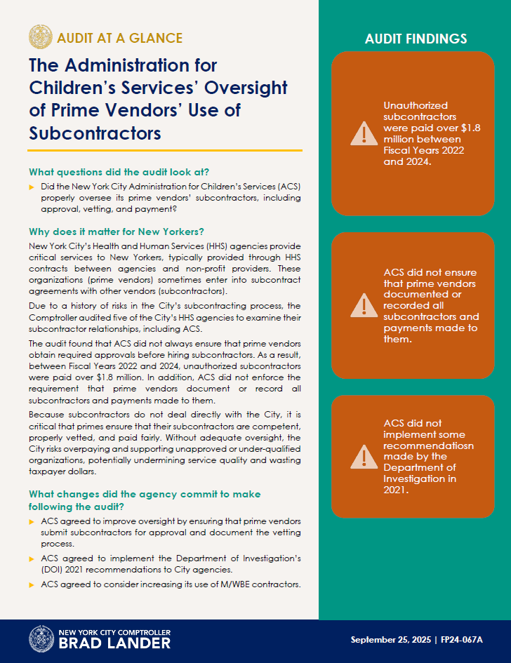 Audit at a Glance