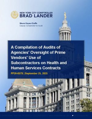 A Compilation of Audits of Agencies’ Oversight of Prime Vendors’ Use of Subcontractors on Health and Human Services Contracts
