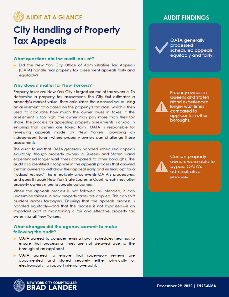 Audit at a Glance