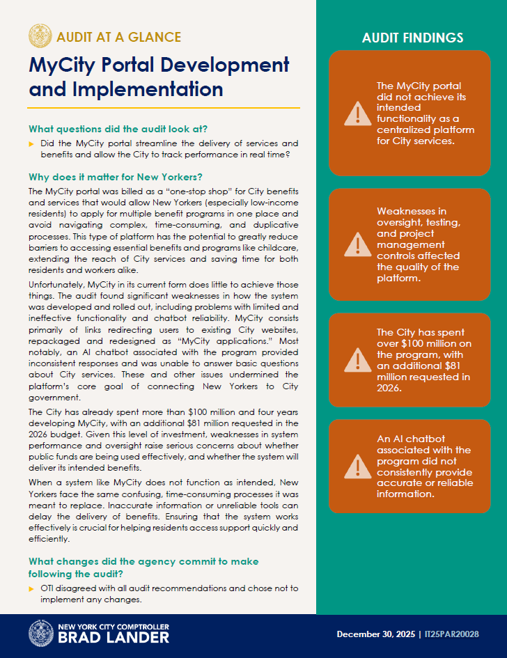Audit at a Glance
