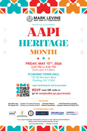 AAPI Heritage Month Celebration hosted by NYC Comptroller Mark Levine