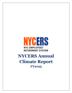 NYCERS Annual Climate Report FY2025