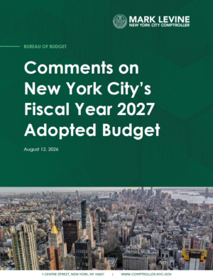 Comments on New York City’s Fiscal Year 2027 Adopted Budget
