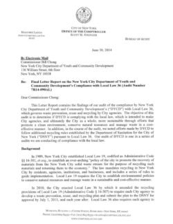 Letter Report on the New York City Department of Youth  and Community Development’s Compliance with Local Law 36