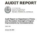 Audit Report on Department of Parks and Recreation Oversight of Capital Improvements by Concessionaires thumbnail of EW03_136A_Report