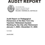 Audit Report on Pedagogical Pensioners of The New York City Teachers’ Retirement System Working For The City After Retirement thumbnail of FL07_083A