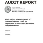 Audit Report on the Payment of Commercial Rent Taxes by Department of Parks and Recreation Concessionaires thumbnail of FM02_174A
