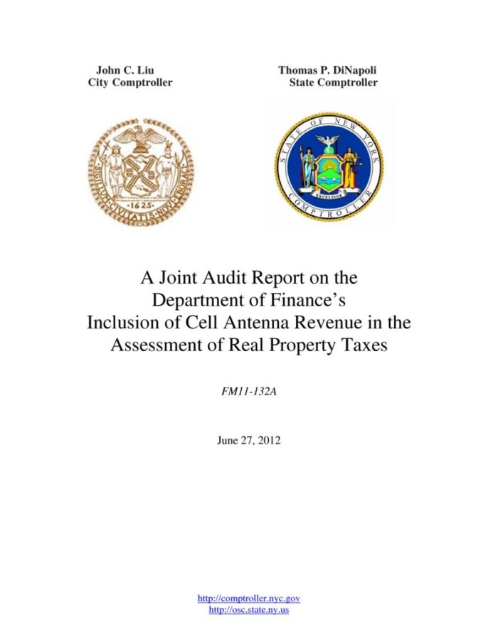 A Joint Audit Report on the Department of Finance’s Inclusion of Cell