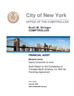 Audit Report on the Compliance of Transdev North America, Inc. With Its Franchise Agreement