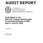 Audit Report on the New York Yankees Rental Credits For the Second Quarter of 2002 thumbnail of FN03_130A