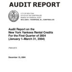 Audit Report On The New York Yankees Rental Credits For The First Quarter Of 2004 thumbnail of FN05_057A