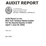 Audit Report on the New York Yankees Rental Credits for the Second Quarter of 2004 thumbnail of FN05_105A