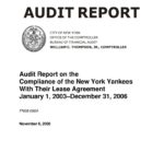 Audit Report On The Compliance Of The New York Yankees With Their Lease Agreement thumbnail of FN08_090A