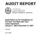 Audit Report on the Compliance of The New York Mets With Their Lease Agreement thumbnail of FN09_063A