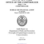 Audit Report on Department of Parks and Recreation Oversight of Capital Improvements by Concessionaires thumbnail of FR09_139A
