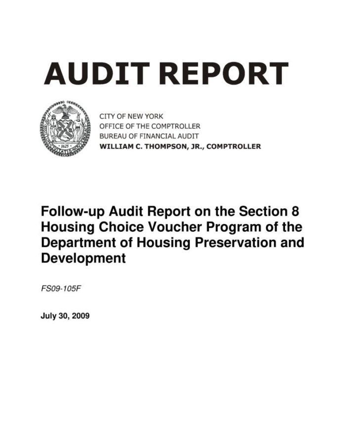 FollowUp Audit Report on the Section 8 Housing Choice Voucher Program