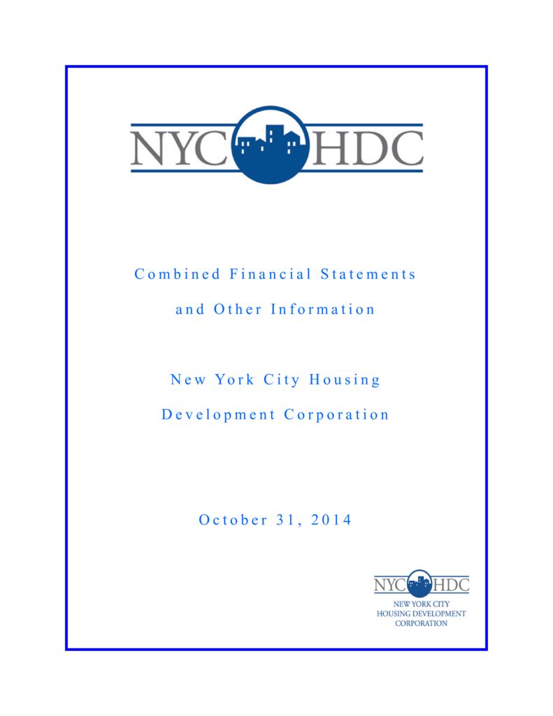 NYC Component Units Financial Statements Office of the New York City