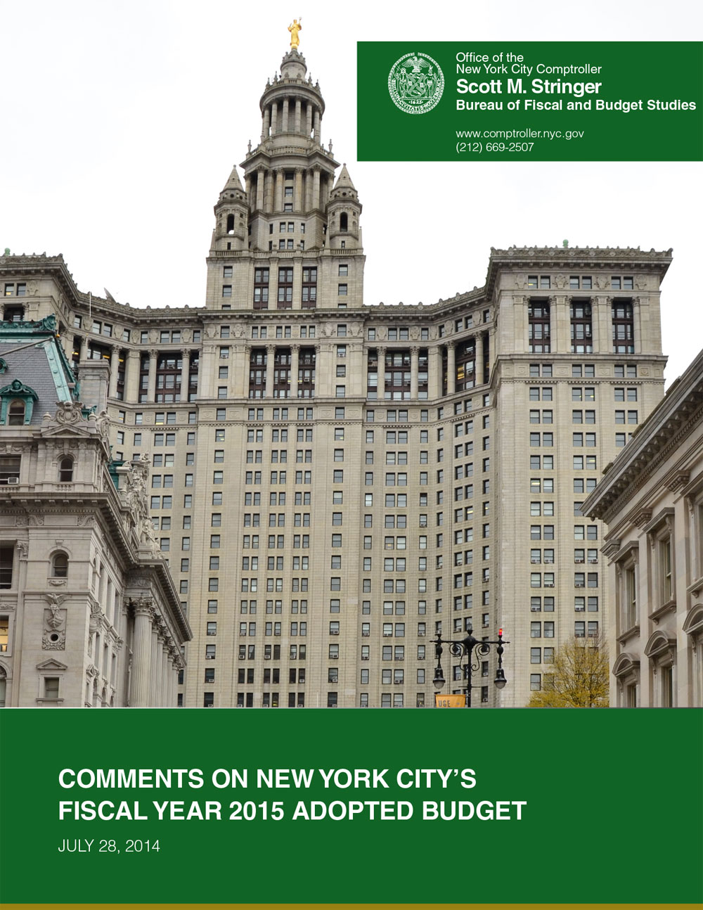 Comments on New York City’s Fiscal Year 2015 Adopted Budget - Office of ...