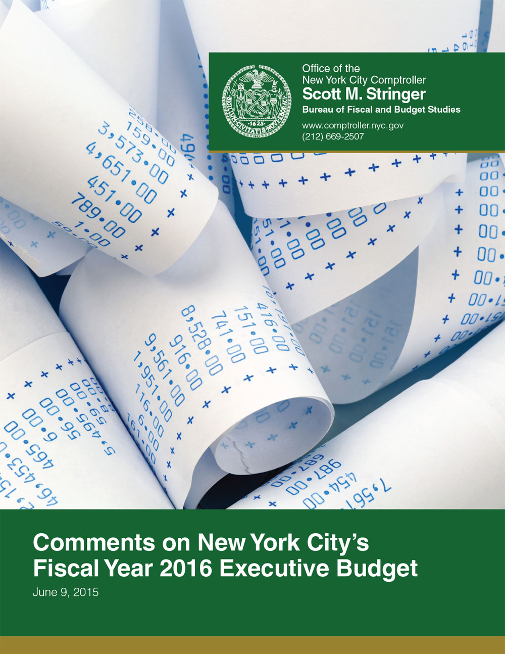 Comments on New York City’s Fiscal Year 2016 Executive Budget - Office ...