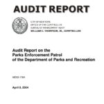 Audit Report on the Parks Enforcement Patrol of the Department of Parks and Recreation thumbnail of MD03_176A