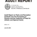 Audit Report on Parks and Recreation Controls over the Processing of Permits and the Collection of Fees for Athletic and Special Events thumbnail of MG02_117A