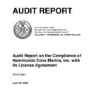 Audit Report on the Compliance of Hammonds Cove Marina, Inc. With Its License Agreement thumbnail of MG05-096A