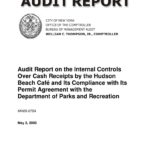 Audit Report on the Internal Controls Over Cash Receipts By The Hudson Beach Café and Its Compliance With Its Permit Agreement With The Department of Parks and Recreation thumbnail of MH05_075A