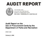 Audit Report On The Use Of Procurement Cards By The Department Of Parks And Recreation thumbnail of MH05_126A