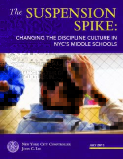 The Suspension Spike: Changing the Discipline Culture in NYC’s Middle Schools