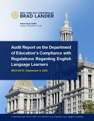Audit Report on the Department of Education’s Compliance with Regulations Regarding English Language Learners Audit
